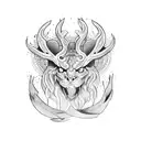 scratch tattoo design idea