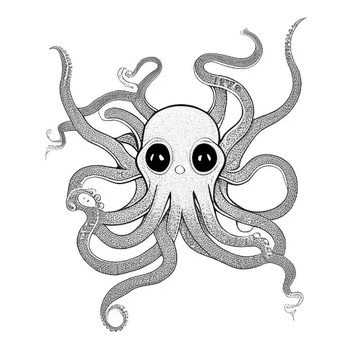 octopus, day of the dead, 333 tattoo design idea
