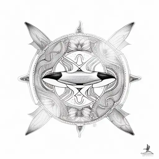  orca tattoo design idea