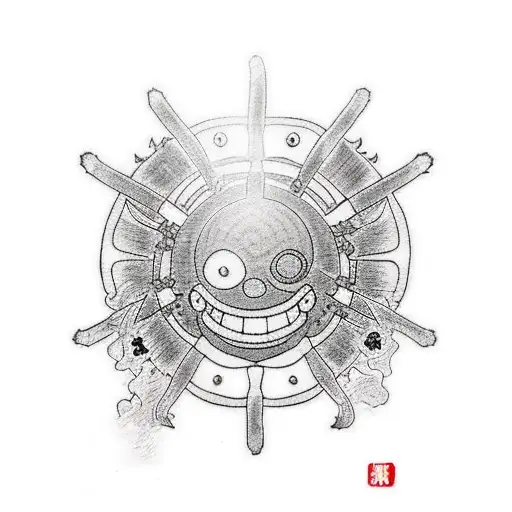 luffy one piece tattoo design idea