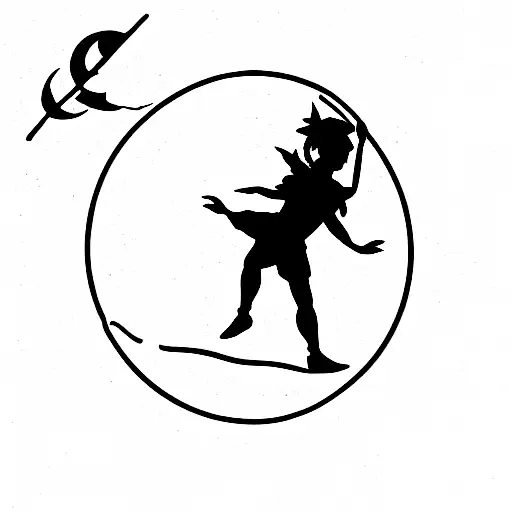 Peter Pan tattoo design idea