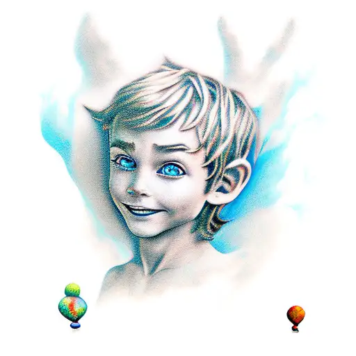 Peter Pan  tattoo design idea