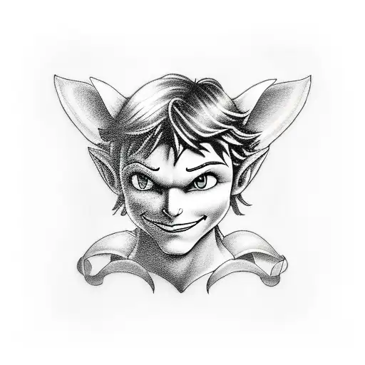 Peter Pan tattoo design idea