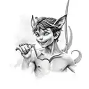 Peter Pan tattoo design idea