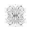 Bold geometric straight lines, connected to each other in different angles, that slowly fades into water circles. tattoo design idea