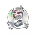 bartender  tattoo design idea
