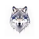 wolf teeth angry  tattoo design idea