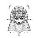 un bras égyptien  tattoo design idea