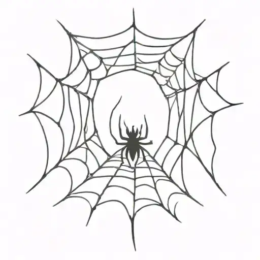 spiderweb tattoo design idea