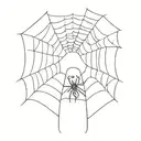 spiderweb tattoo design idea