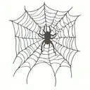 spiderweb tattoo design idea