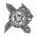 mass effect n7 symbol tattoo design idea