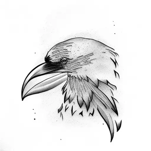 Simple Black Raven Tattoo  Tattoo Ideas and Designs  Tattoosai