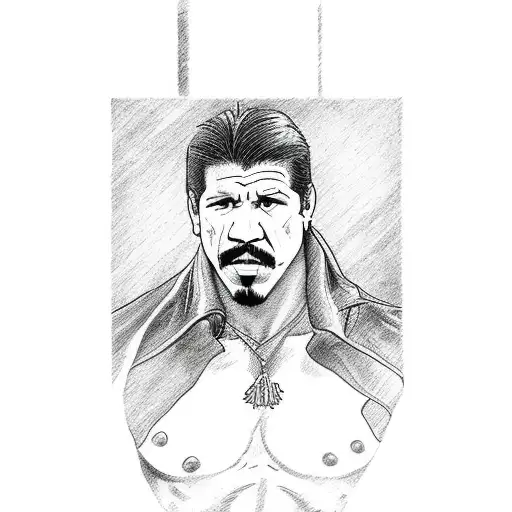 Tarot card of Eddie Guerrero with the caption The Cheater tattoo design idea