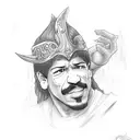 Tarot card of Eddie Guerrero with the caption The Cheater tattoo design idea