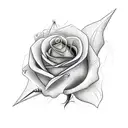 yellow rose, Beautifully Broken, arrow and a butterfly  tattoo design idea