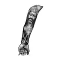 black jesus tattoo design idea