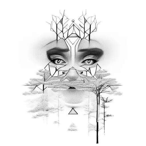 Create a portrait tattoo of a special memory with your loved one, capturing the essence of the moment in black and grey realism tattoo design idea