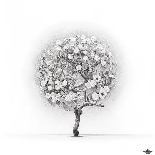 fig tree tattoo design idea