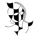 Harlequin tattoo design idea