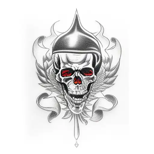 i am here death russian mafia  tattoo design idea