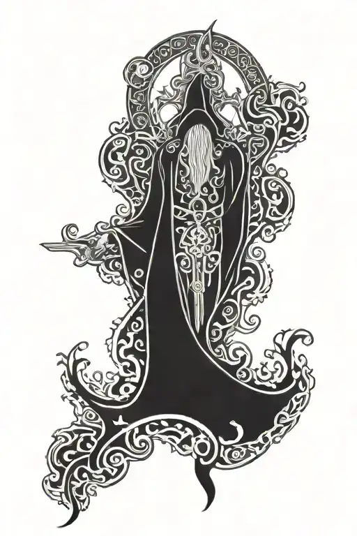 dagda Irish god tattoo design idea