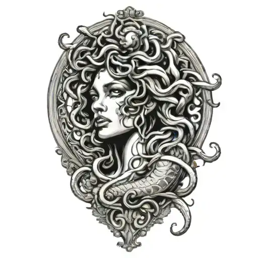 medusa from eyes up tattoo design idea