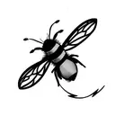 bumblebee tattoo design idea