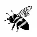 bumblebee tattoo design idea