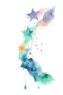 tears scars and stars tattoo design idea