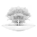 dead tree tattoo design idea