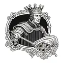 king baldwin iv tattoo design idea
