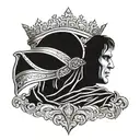 king baldwin iv tattoo design idea