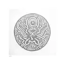 create a tattoo in keith haring style where people form a circle hand in hand tattoo design idea