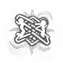 create a tattoo in keith haring style where people form a circle hand in hand tattoo design idea