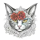 outlaw cats tattoo design idea