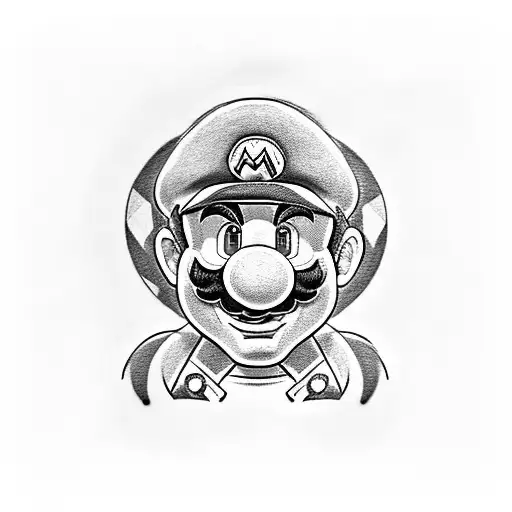 super mario kart tattoo design idea