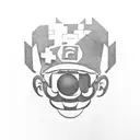 super mario kart tattoo design idea