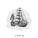 burn the ship tattoo design idea