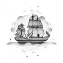burn the ship tattoo design idea