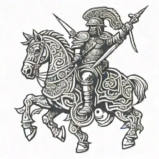 Ancient iberian/ celtiberian symbol/ spanish iberian warrior  tattoo design idea
