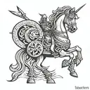 Ancient iberian/ celtiberian symbol/ spanish iberian warrior  tattoo design idea