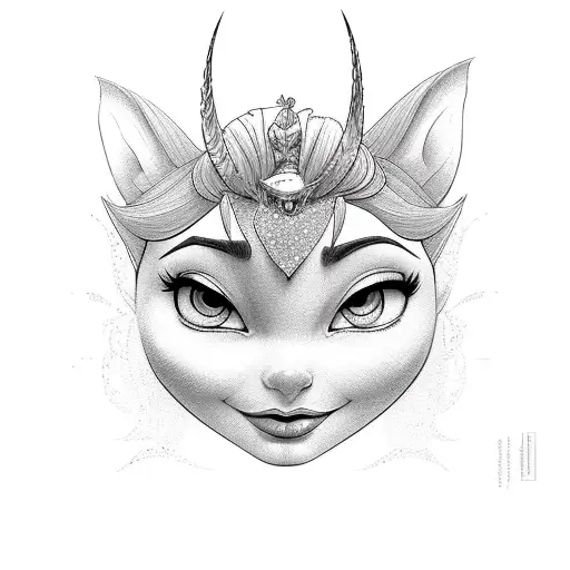 Tinkerbell tattoo design idea