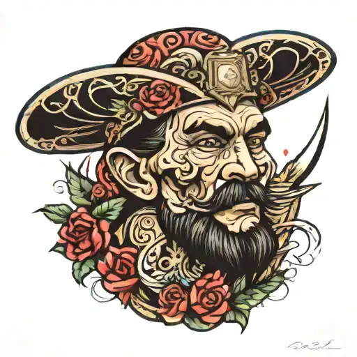 Poet Ruben Dario of Nicaragua, Zoombie tattoo design idea