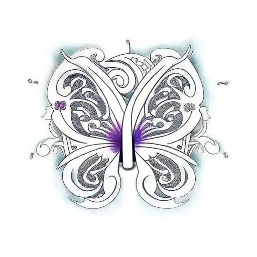 taino culture  to make a memoriam tattoo with a timepiece,hibiscus flower,butterfly,cherry blossom and marine symbol sle tattoo design idea