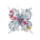 taino culture,cherry blossom,marine logo,time piece,butterfly,hibiscus  tattoo design idea