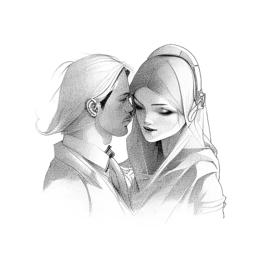 couple tattoo design idea