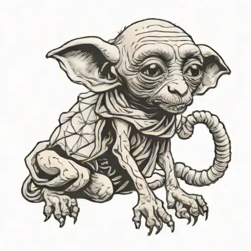 master has given dobby a sock tattoo design idea