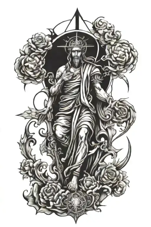 Divine Resurrection Trials  tattoo design idea