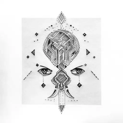 maya hand tattoo design idea